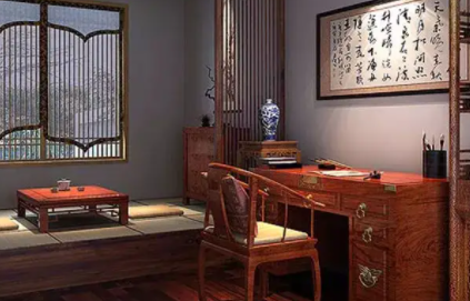 九江书房中式设计美来源于细节